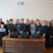 alt="Працівники сіслької ради передають квадрокоптер для ЗСУ"