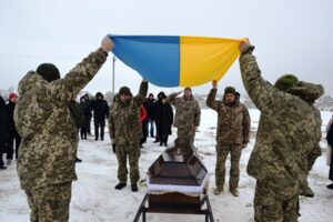 У селі Обарів провели в останню дорогу Захисника України