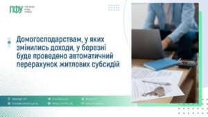 У березні окремим домогосподарствам Рівненщини перерахують житлові субсидії