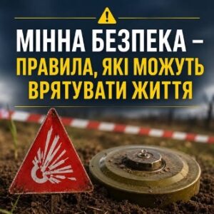 Побачили підозрілий предмет – не підходьте та не чіпайте: правила мінної безпеки