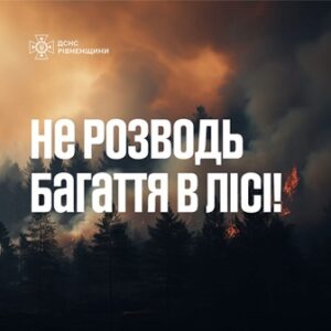 Не паліть суху рослинність – це небезпечно та незаконно!